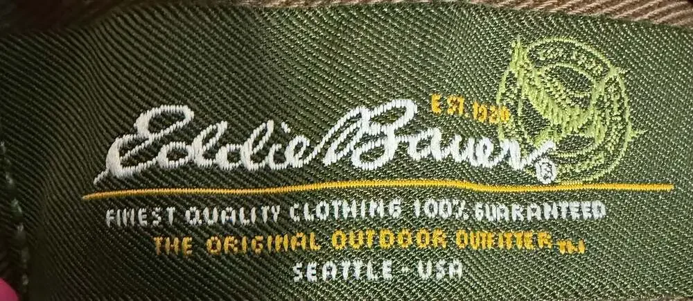 3x Eddie Bauer Men's Classic Fit Khaki Chino Pants Flat Front Cotton 44x36 Tall